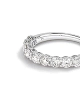 Ring with Carat TW Laboratory Grown Diamonds in 14kt White Gold