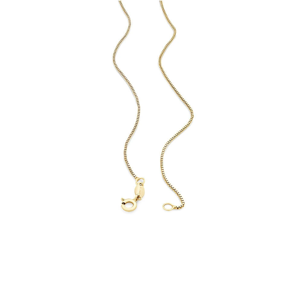 55cm (22") Box Chain in 10kt Yellow Gold
