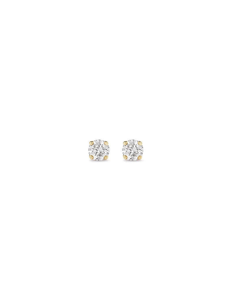 0.15 Carat TW Diamond Mini Solitaire Stud Earrings in 10kt White Gold