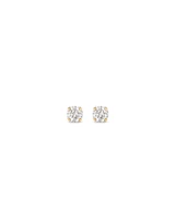 0.15 Carat TW Diamond Mini Solitaire Stud Earrings in 10kt White Gold