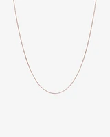 45cm (18") 1mm-1.5mm Width Solid Belcher Chain in 10kt Rose Gold