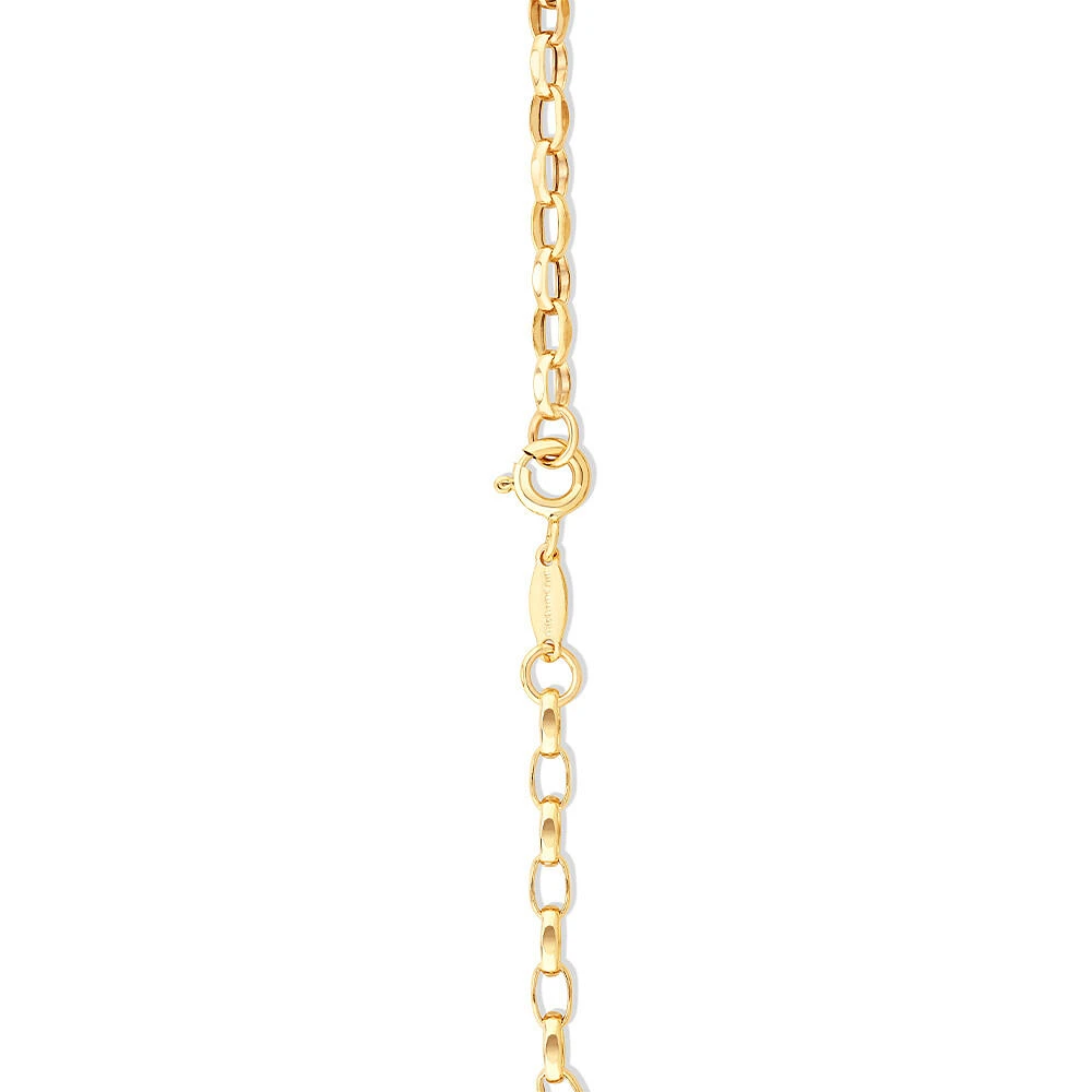 19cm (7.5") Belcher Bracelet in 10kt Yellow Gold