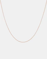 45cm (18") Box Chain in 10kt Rose Gold