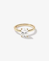 2.00 Carat TW Elongated Cushion Cut Lab-Grown Diamond Solitaire Engagement Ring in 14kt Yellow Gold