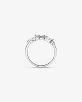 0.57 Carat TW Vines Laboratory-Grown Diamond Ring in 10kt White Gold