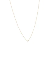 Necklace With 0.08 Carat TW Diamonds in 10kt Yellow Gold