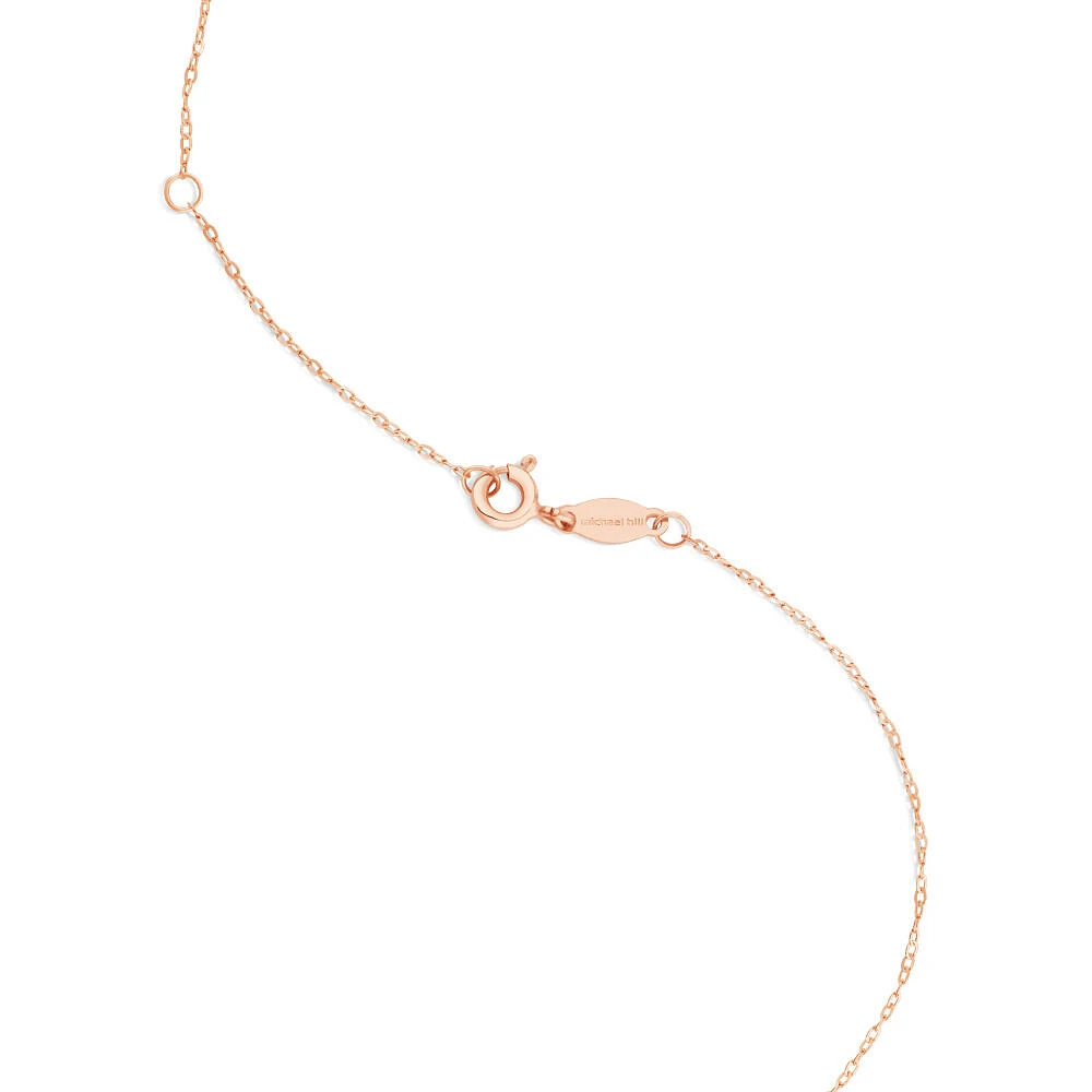 Pendant with Morganite & Carat TW of Diamonds in 10kt Rose Gold