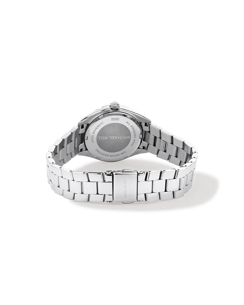 Women's Mother of Pearl Watch in Silver Tone Stainless Steel