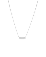 Bar Necklace in Sterling Silver