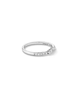 Wedding Ring with 0.25 Carat TW of Diamonds in 14kt White Gold