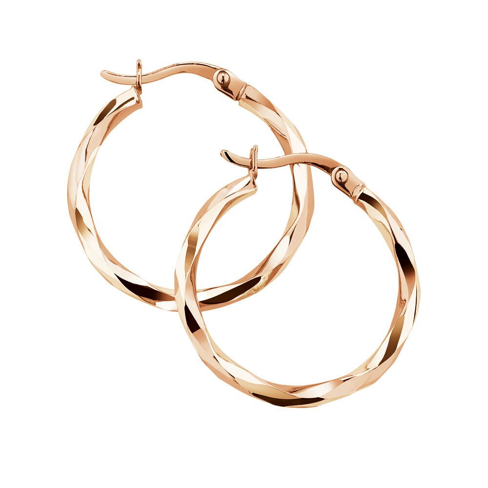 michael hill rose gold hoop earrings