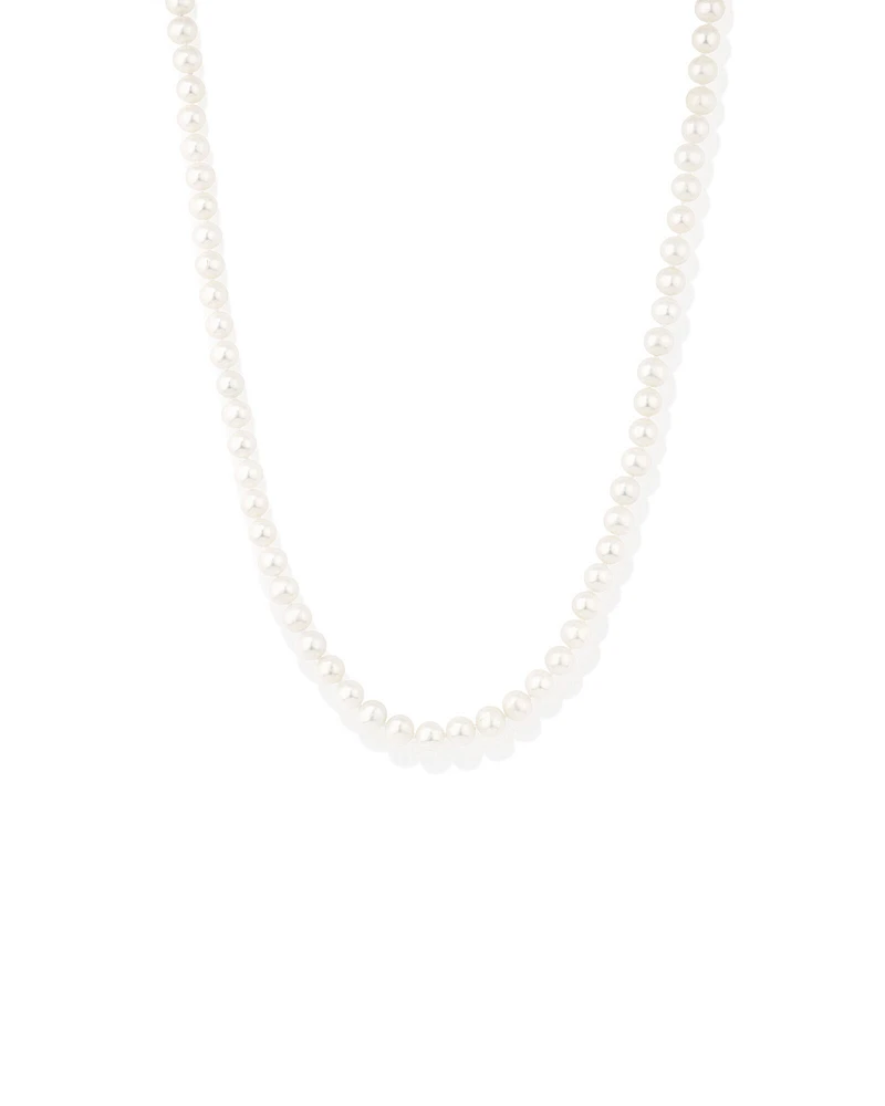 Cultured Freshwater Pearl Necklace in 10kt Yellow Gold