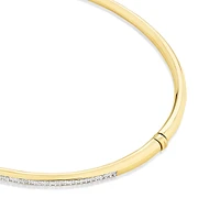 Bangle with 0.25 Carat TW of Diamonds in 10kt Yellow Gold