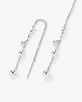 Bead Threader Earrings in Sterling Silver