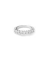 1.17 Carat TW Oval Laboratory-Grown Diamond Wedding Ring in 14kt White Gold