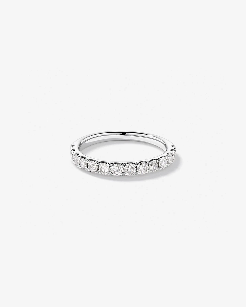 Alliance Evermore en or blanc 14 K avec diamants totalisant 0,75 ct