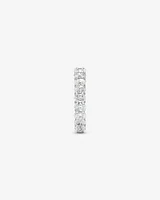 3.15 Carat TW Oval Laboratory-Grown Diamond Eternity Ring in 14kt White Gold