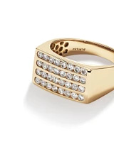 Men's Ring with 1.03 Carat TW of Diamonds in 10kt Yellow Gold