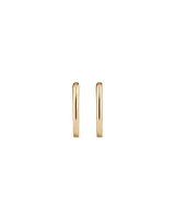 Huggie Paperclip Earrings in 10kt Yellow Gold