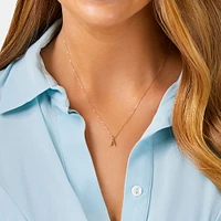 O Initial Pendant in 10kt Yellow Gold
