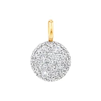 Stardust Pendant with .55TW of Diamonds in 10kt Yellow Gold and Rhodium