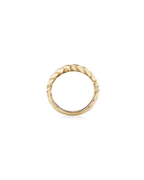 Narrow Croissant Ring in 10kt Yellow Gold