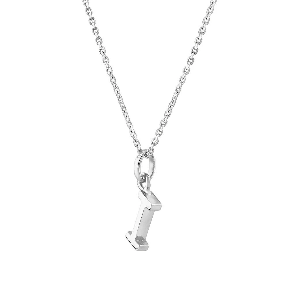 "U" Initial Pendant in Sterling Silver