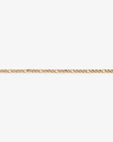 19cm (7.5") Double Oval Curb Bracelet in 10kt Yellow Gold