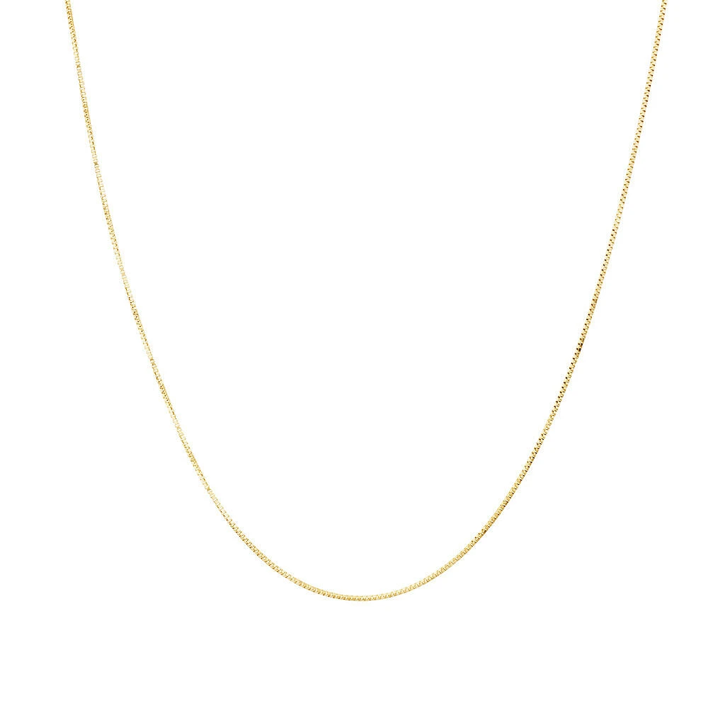 45cm (18") Box Chain in 10kt Yellow Gold