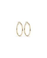 25mm Hoop Earrings in 10kt Rose Gold