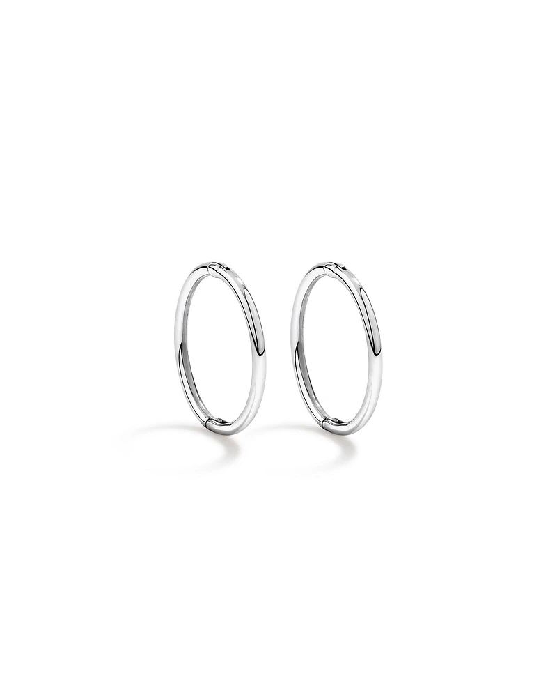 12mm Sleeper Earrings in Sterling Silver