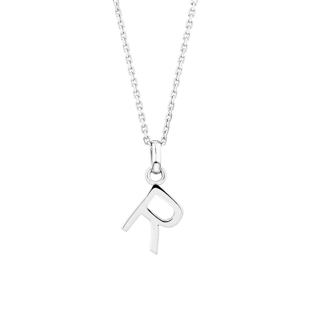 "U" Initial Pendant in Sterling Silver