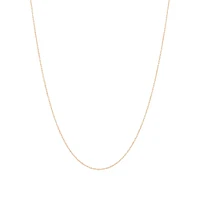 45cm (17") 0.95mm Width Solid Cable Chain In 10kt  Rose Gold