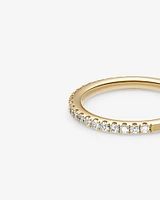 Alliance en or blanc 14 K avec diamants totalisant 0,34 ct