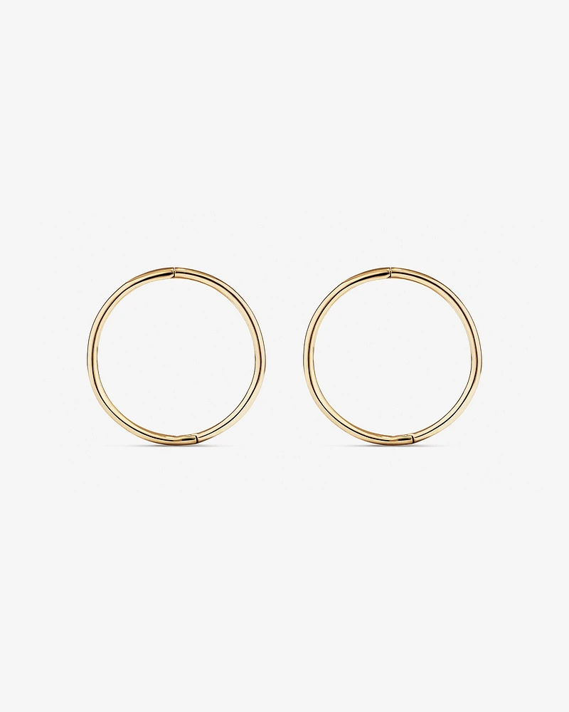 16mm Sleepers in 10kt Yellow Gold