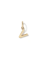 Letter Q Initial Pendant in 10kt Yellow Gold