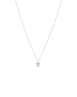 Collier Pendentif Papillon En Zircon Cubique En Argent Sterling