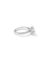 1.96 Carat TW Pear Cut Laboratory-Grown Diamond Engagement Ring in 14kt White Gold