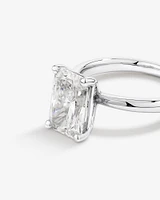 3.00 Carat TW Radiant Cut Laboratory-Grown Diamond Solitaire Engagement Ring in Platinum