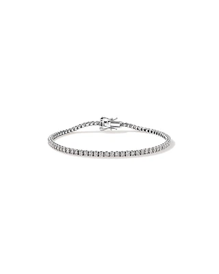 2.46 Carat TW Diamond Tennis Bracelet in 10kt White Gold