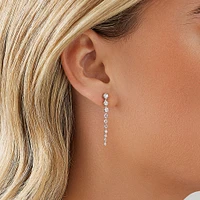 Drop Earrings with Carat TW of Diamonds in 18kt Gold