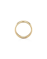 7mm Flat Bevelled Wedding Band in 10kt White Gold