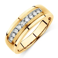 Men's Ring with 1/4 Carat TW of Diamonds in 10kt Yellow Gold