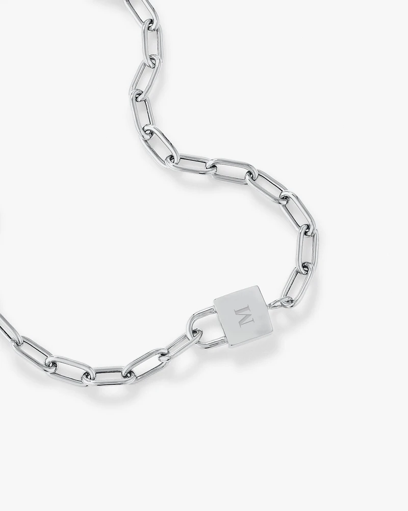 Signature Lock Bracelet in Sterling Silver