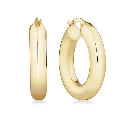 15mm Hoop Earrings in 10kt Yellow Gold