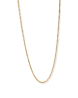 55cm (22") 4.2mm Width Semi Solid Diamond Cut Curb Chain in 10kt Yellow Gold