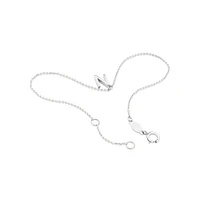 19cm (7.5") N Initial Bracelet in Sterling Silver