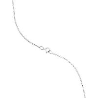 A' Initial necklace with 0.10 Carat TW of Diamonds in 10kt White Gold