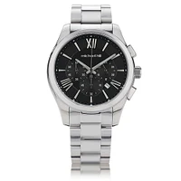 Men's Chronograph Watch in Black Tone Stainless Steel