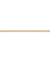 55cm (22") 8mm Width Solid Concave Bevelled Curb Chain in 10kt Yellow Gold